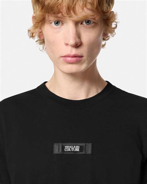 sustainable logo slim fit t-shirt versace|Logo Slim.